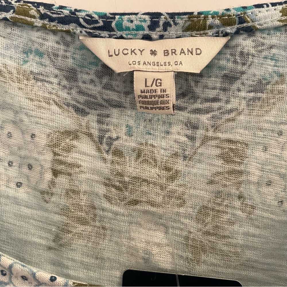 Lucky Brand Floral Print Tank Top - NWT - Size Large - Picture 4 of 9